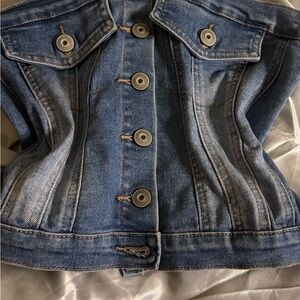 Rue21 Blue Crop Top Denim Style